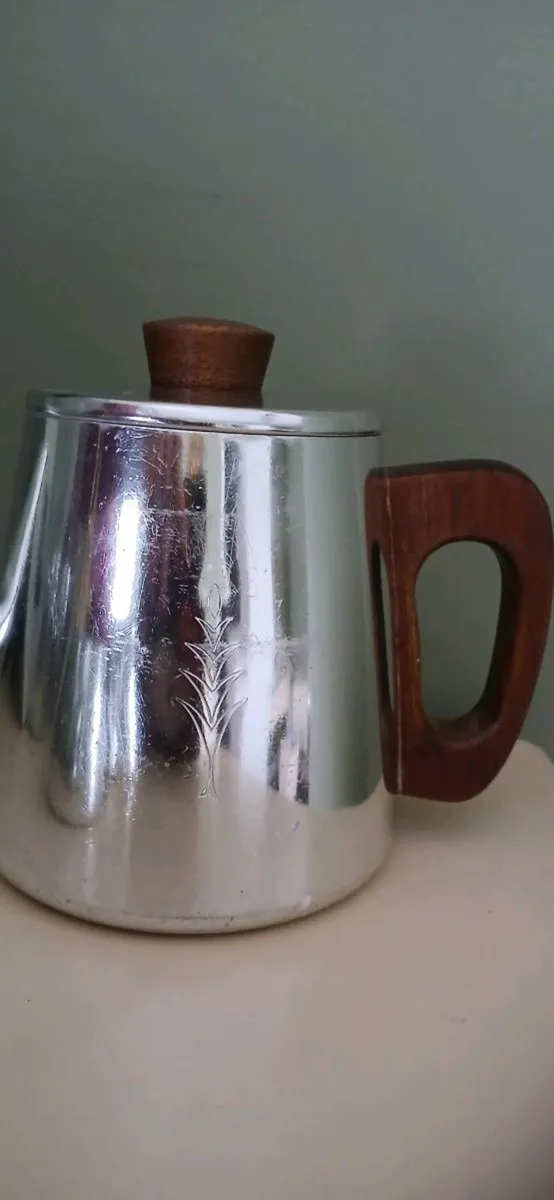 Vintage SONA stainless 3 piece tea set - Image 2