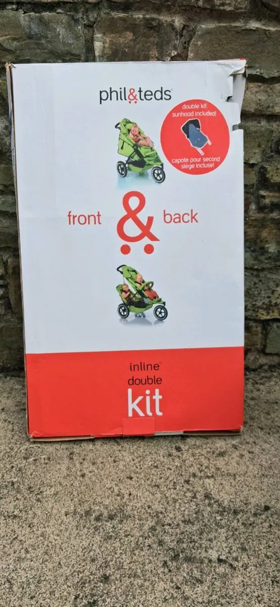 Phil and Ted's double buggy + maxi cosy and base - Image 4