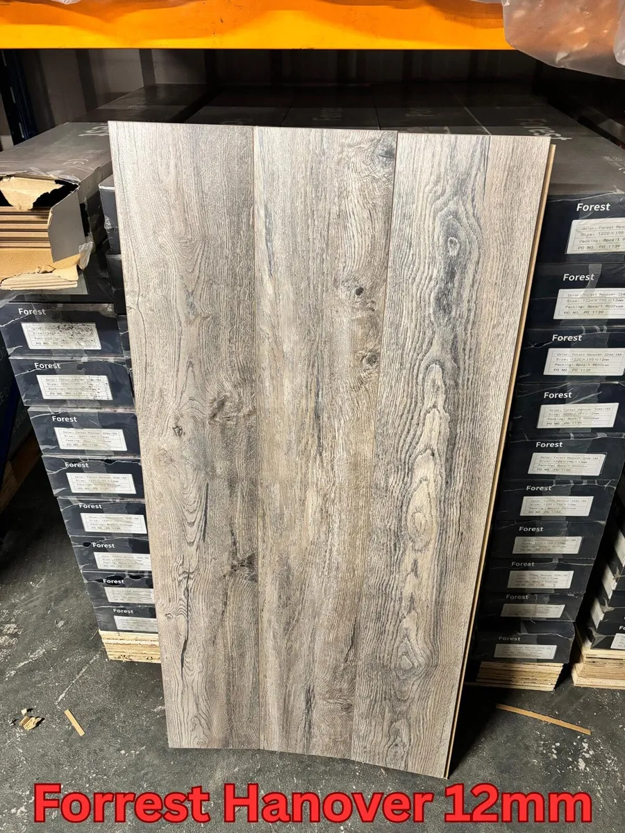New 12mm & 8mm Laminated Flooring Free Delivery - Image 1