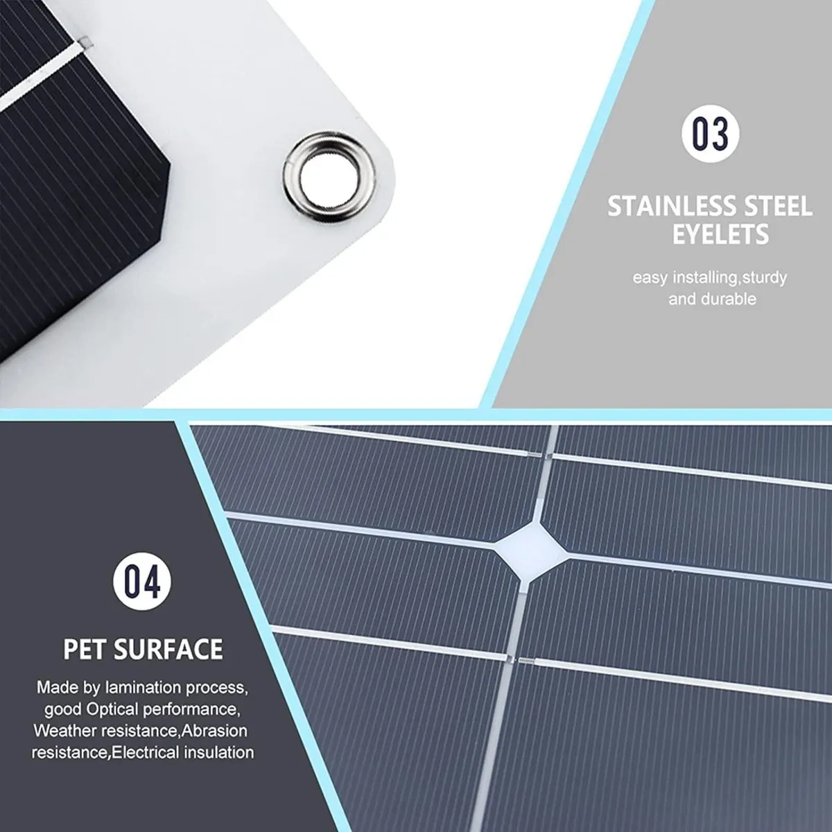 400W Solar Panel Kit – 12V, 2×200W Aluminium Panel - Image 2