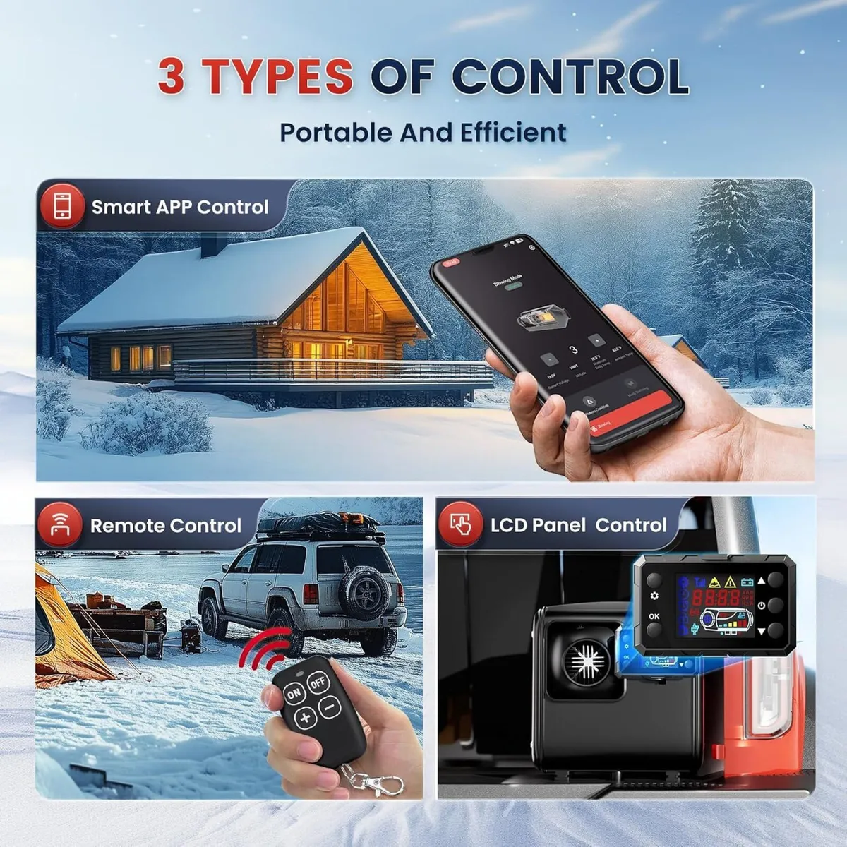 12V Diesel Air Heater with LCD Display - Image 4
