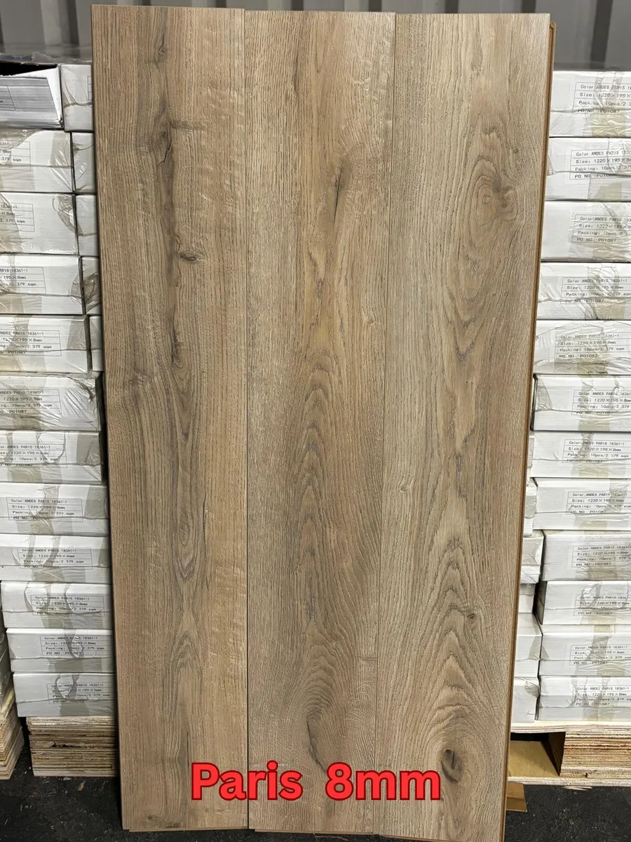 New 12mm 8mm Laminated Flooring Free Delivery - Image 1