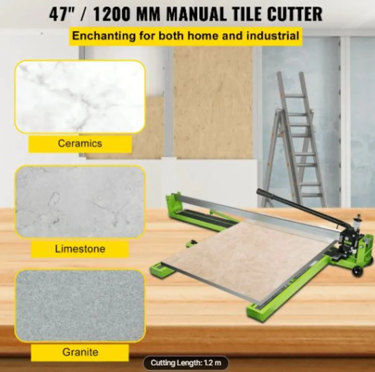 Tile Cutter 47-Inch Manual Tile Cutter 1.4-Inch - Image 2