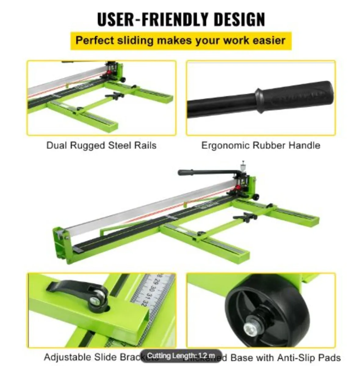 Tile Cutter 47-Inch Manual Tile Cutter 1.4-Inch - Image 4