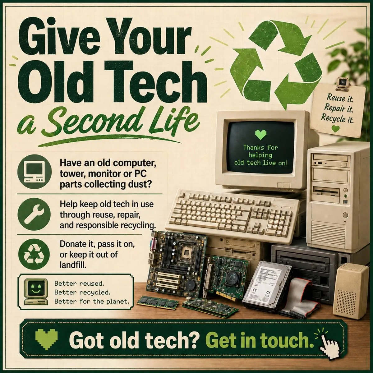Wanted OLD PC's for Recycling