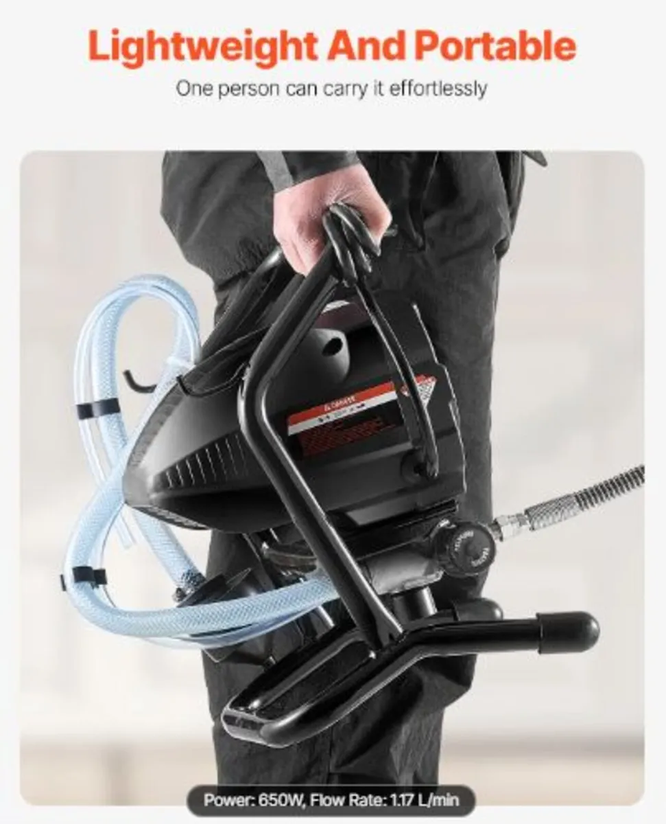 Stand Airless Paint Sprayer, 650W High Efficiency - Image 3
