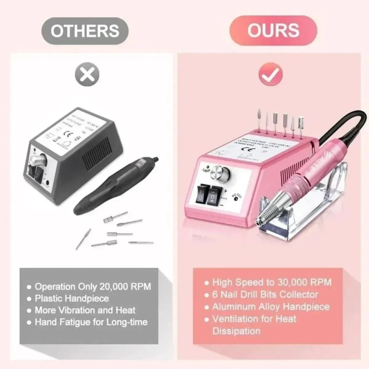 Nail Drill Electric Professional Manicure Set - Image 4