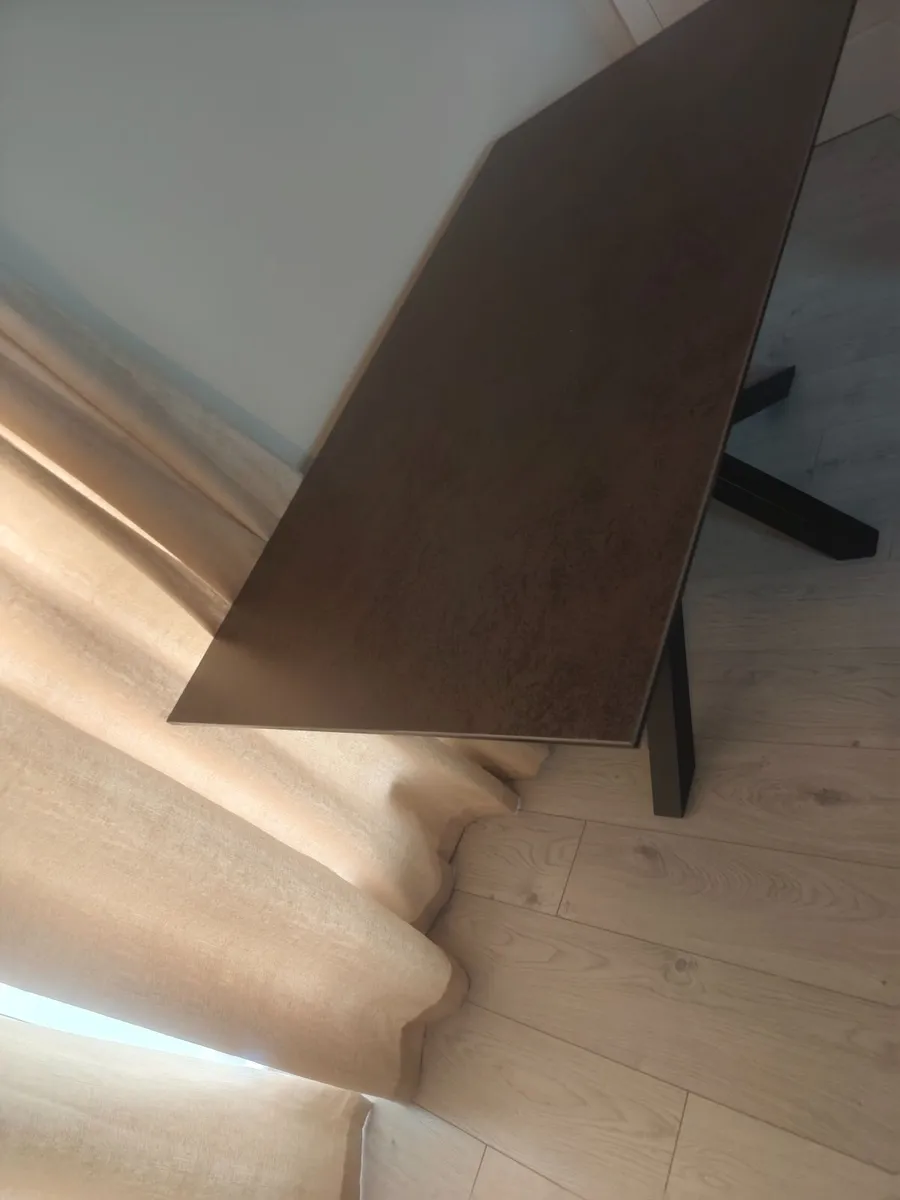 Kitchen table forsale  rustic brown easy wipeable - Image 1