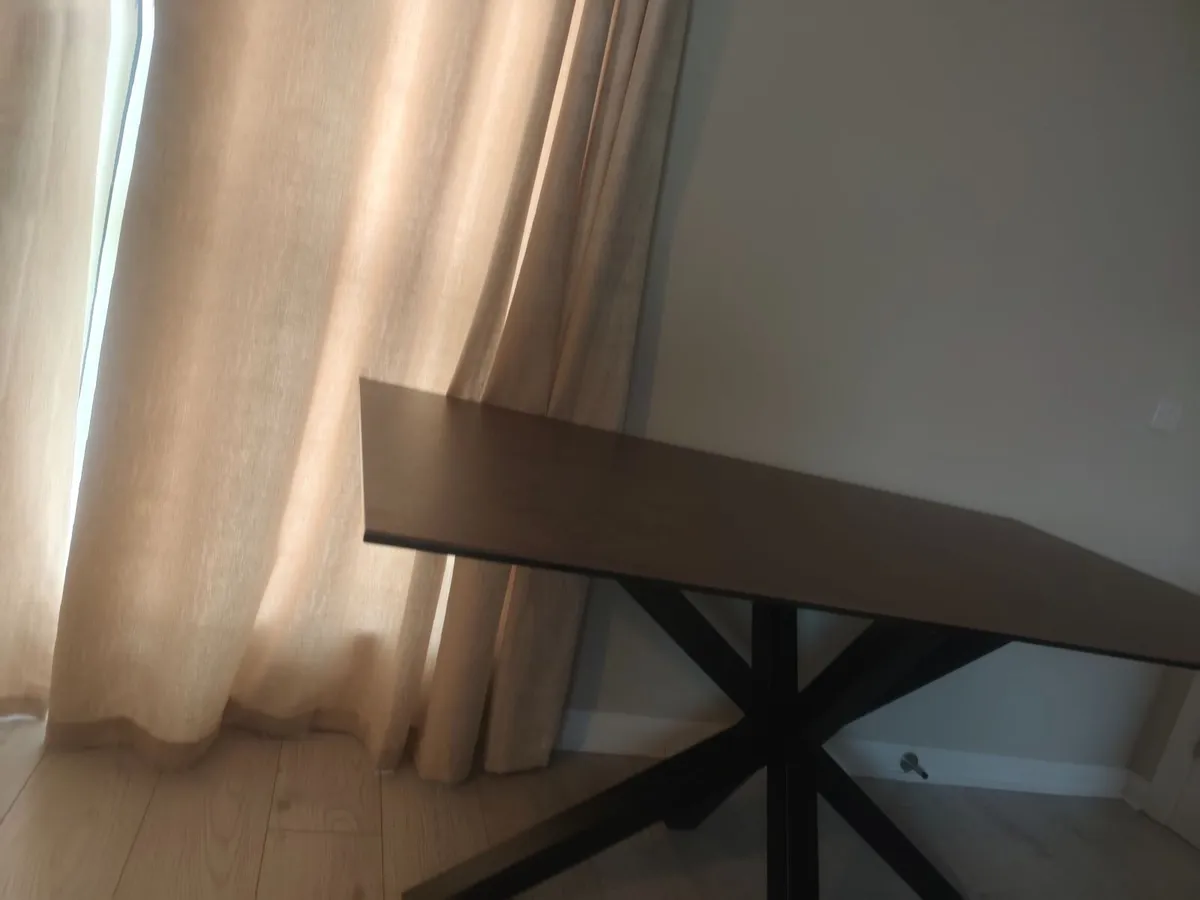 Kitchen table forsale  rustic brown easy wipeable - Image 2