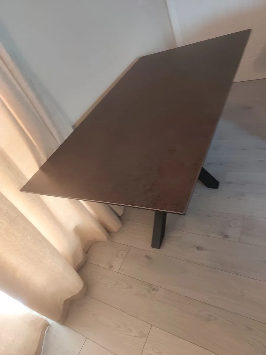 Kitchen table forsale  rustic brown easy wipeable - Image 3