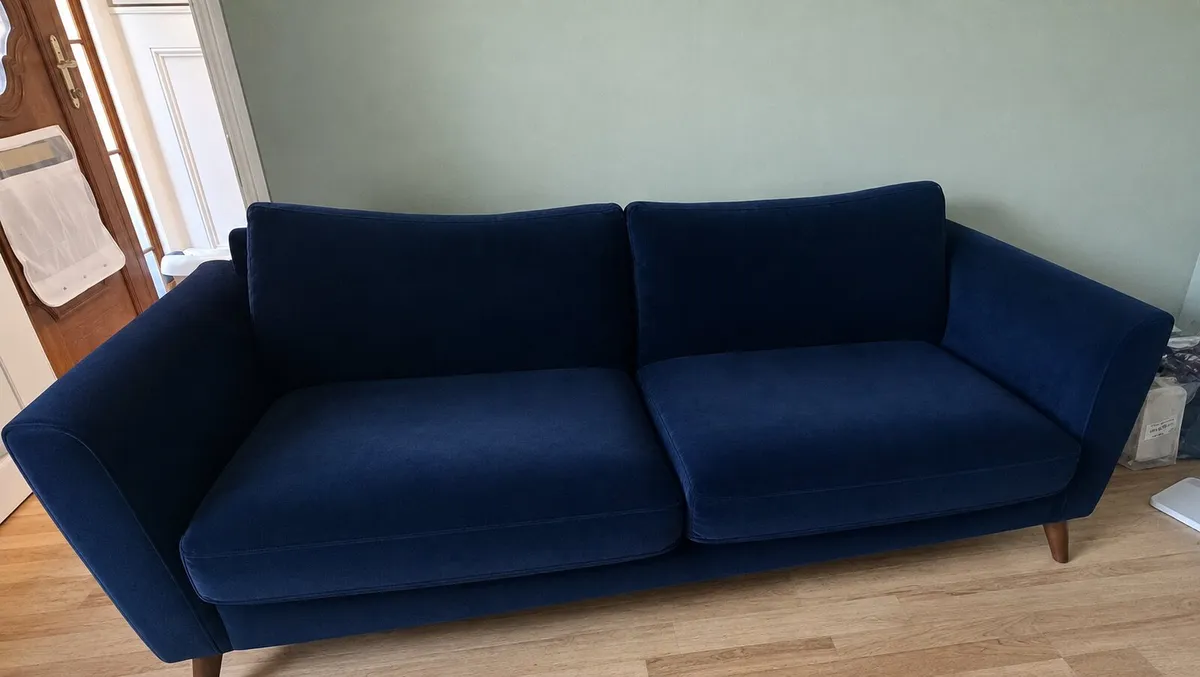 Navy Sofa Set - Image 1