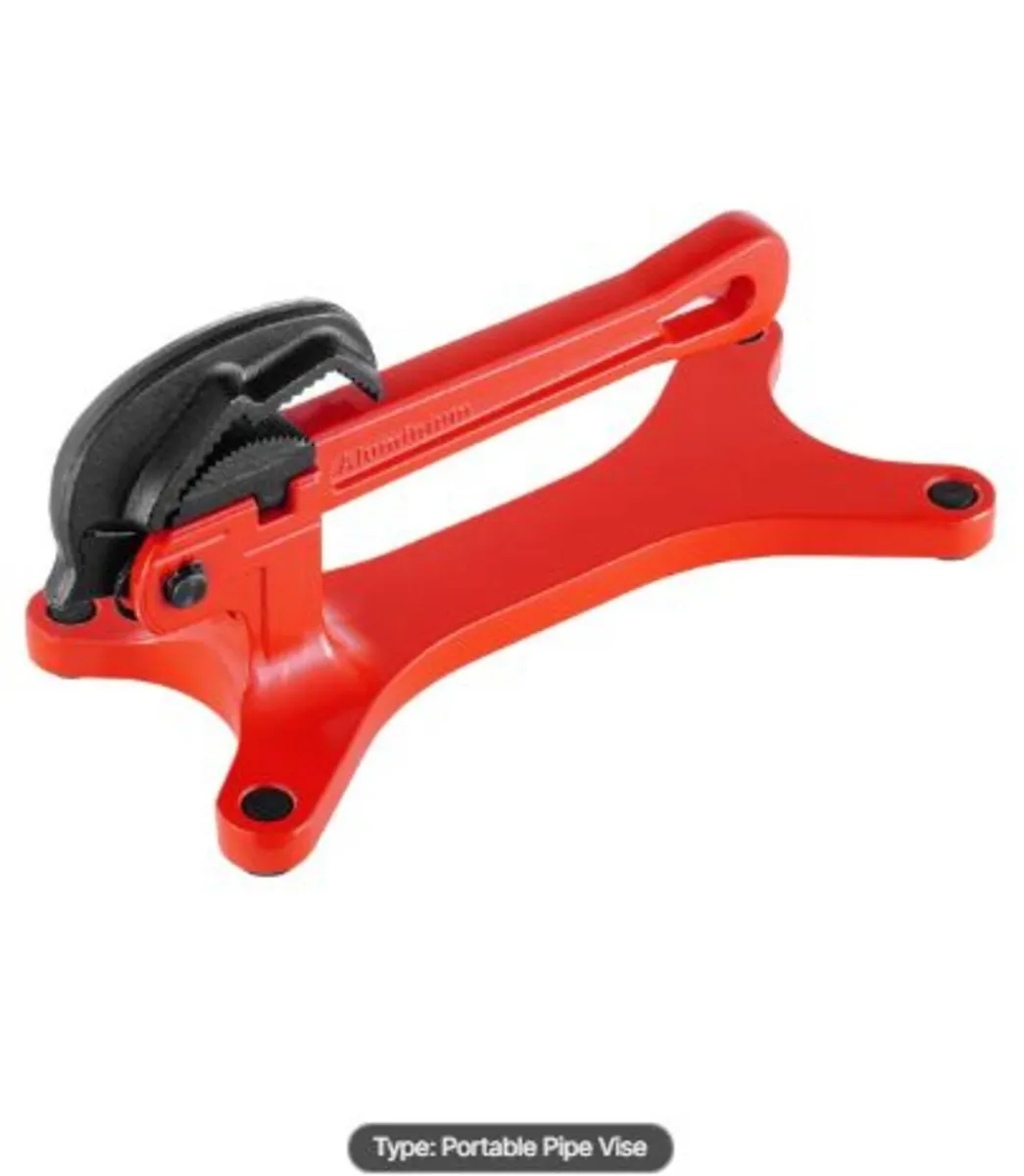 Portable Pipe Vise, Lightweight Aluminum Pipe Vise - Image 1
