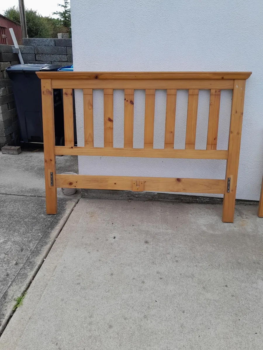 Double Wooden bed frame - Image 1