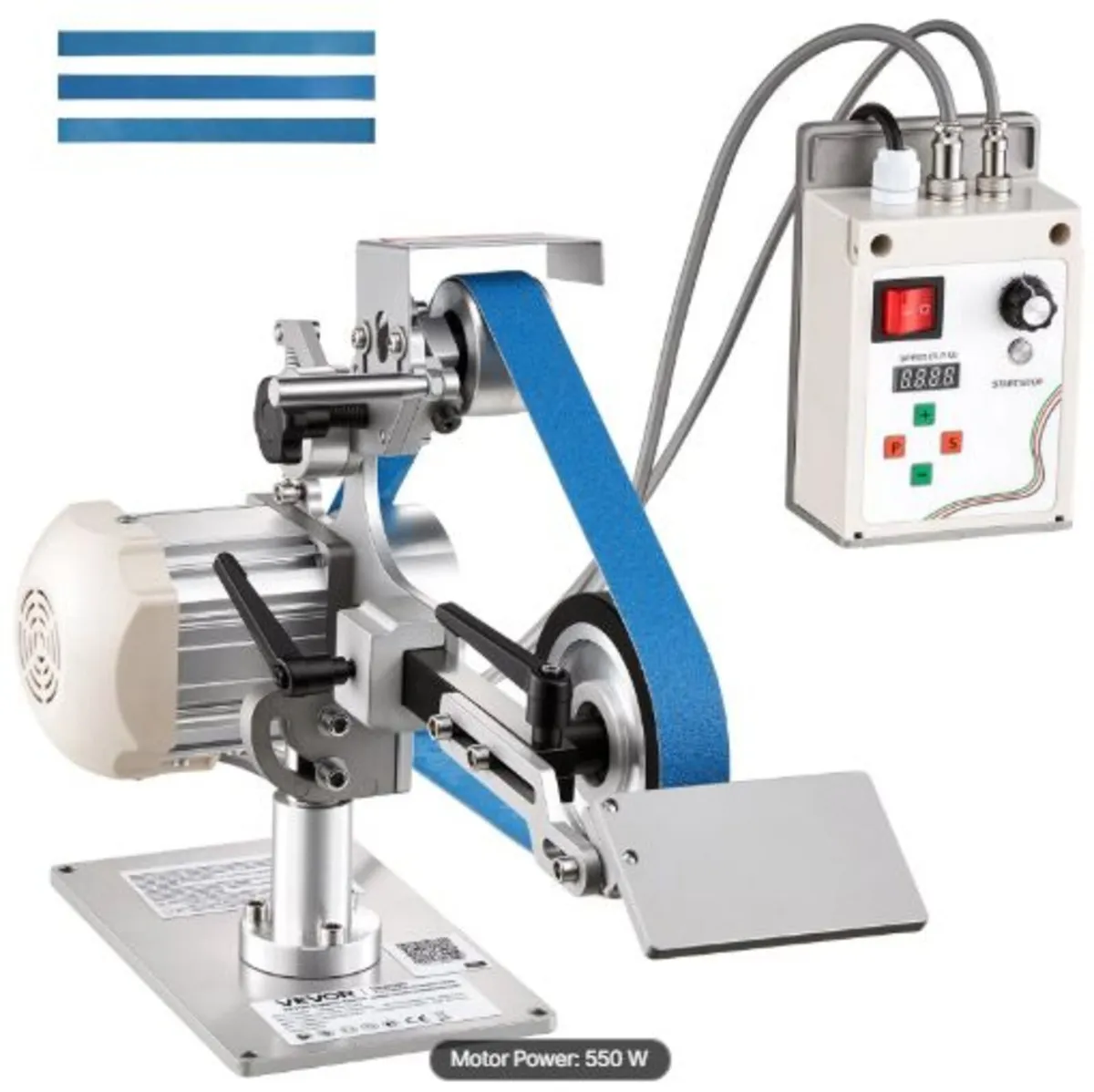 Belt Grinder Sander with VFD, 762mm x 25.4mm - Image 1