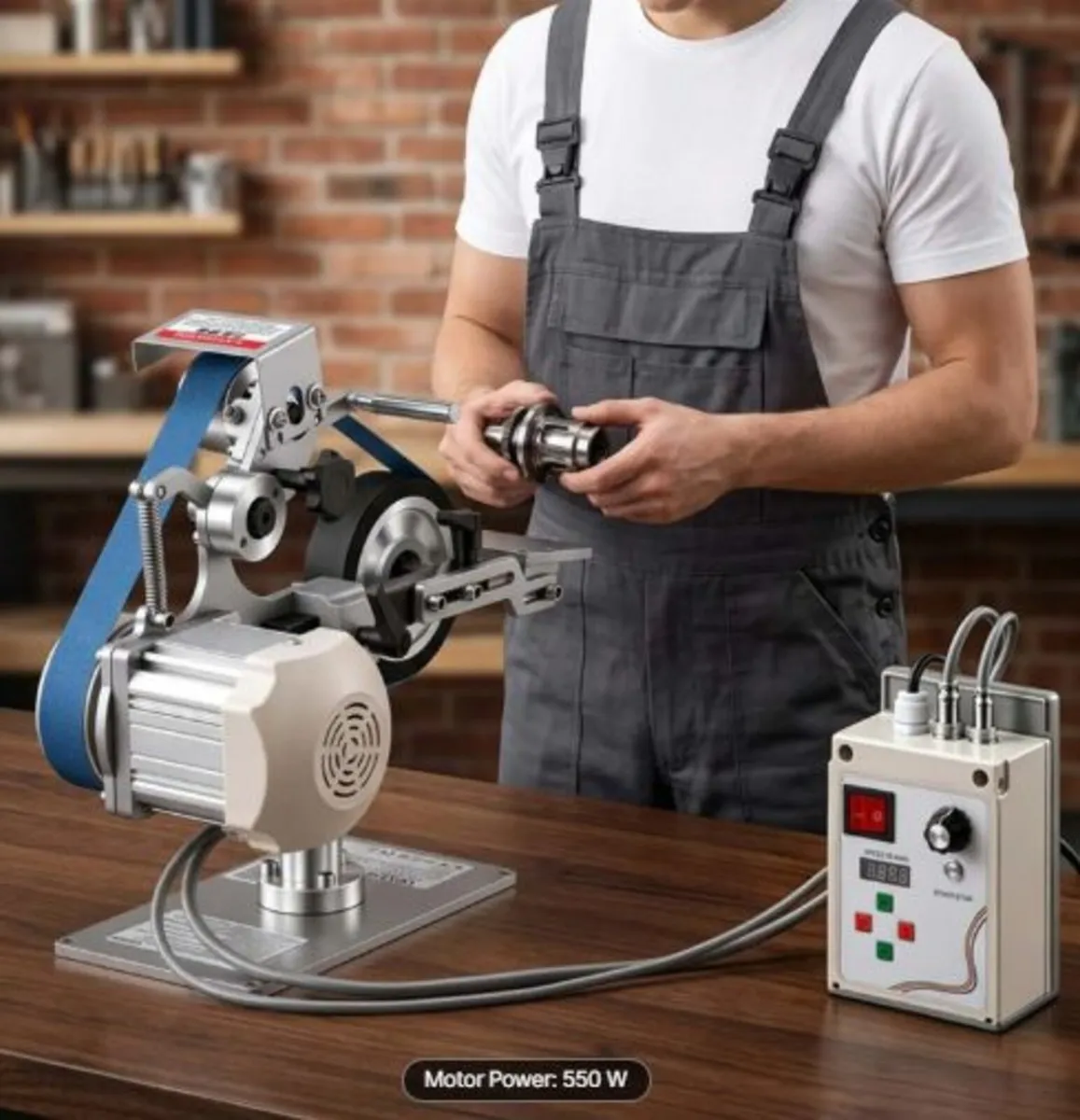 Belt Grinder Sander with VFD, 762mm x 25.4mm - Image 4
