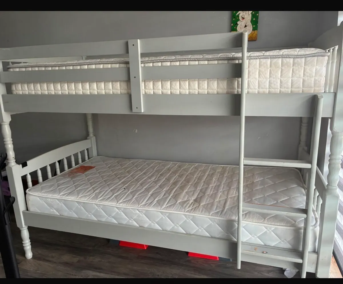 Bunk Bed , with 2 mattress- 1yr old. - Image 2
