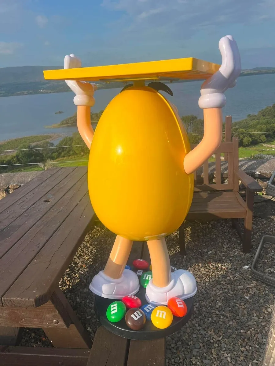 M&M's Yellow Character Display Figure with Tray - Image 2