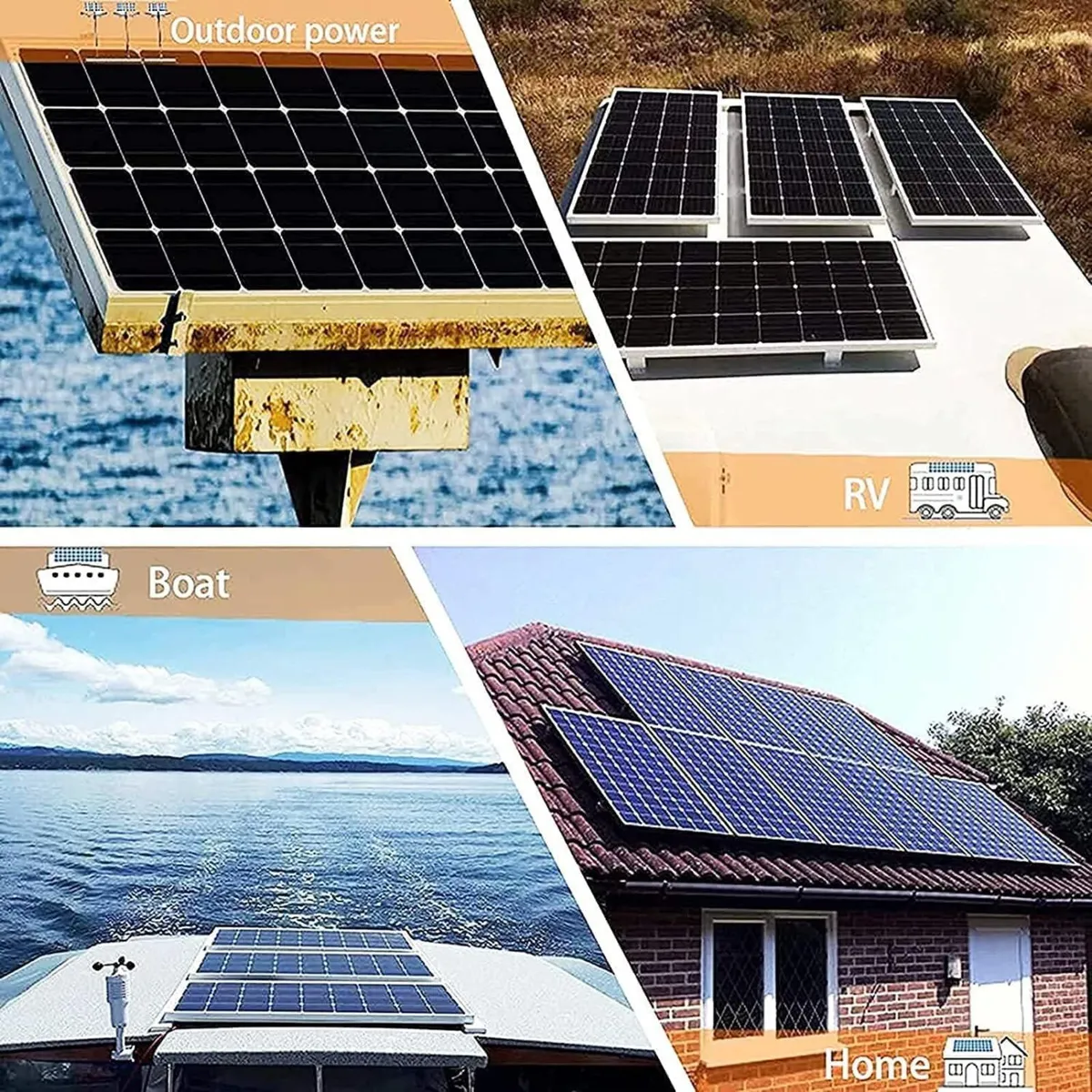 400W Solar Panel Kit – 12V, 2×200W Aluminium Panel - Image 4