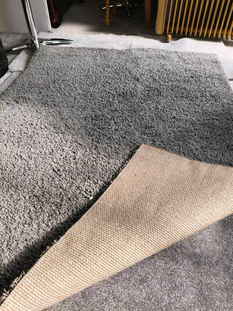 Lovely like new gray shaggy rug 25 euro - Image 1