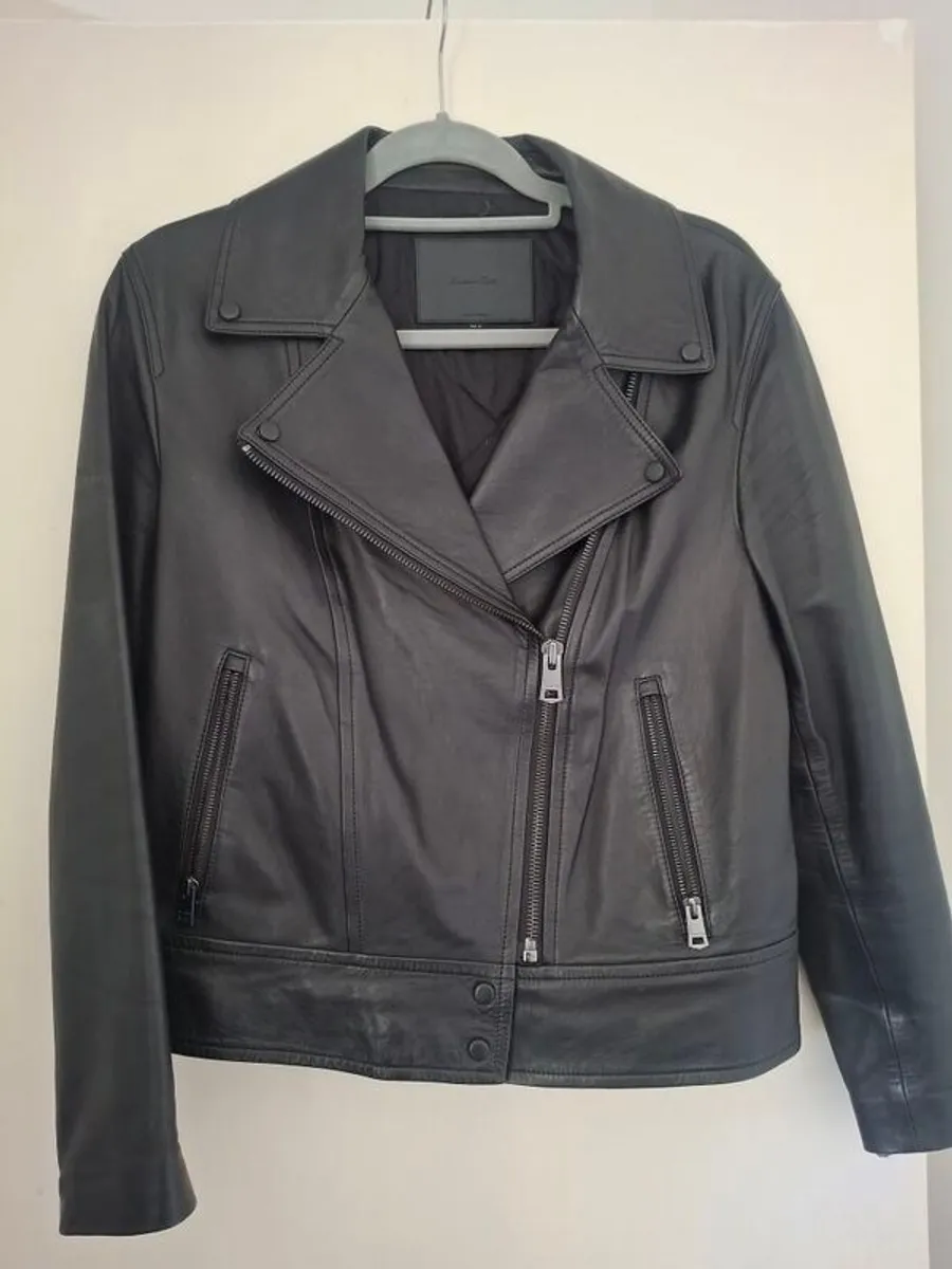 Massimo Dutti Leather Jacket (Size M) - Image 2