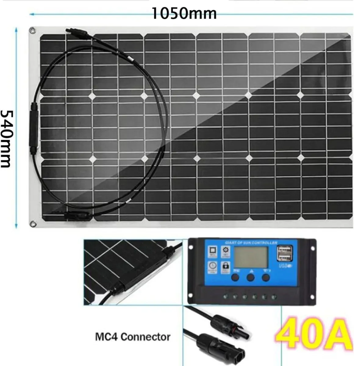 Solar Panel Kit 400W 12V Power System - Image 2