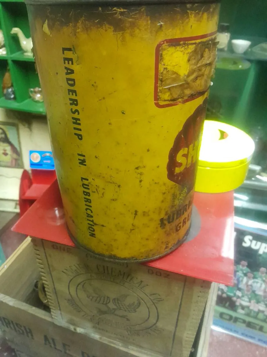 Vintage shell lubricating  grease tin - Image 4