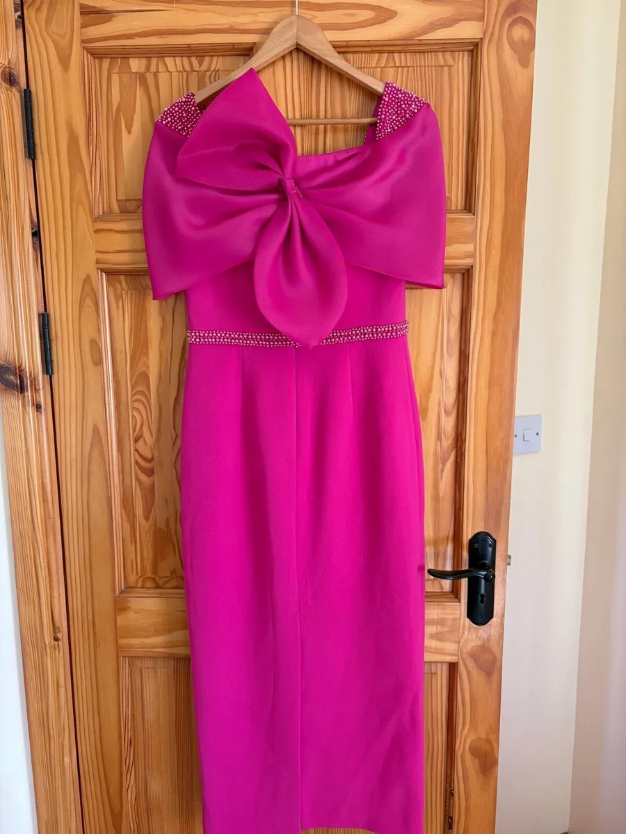 Couture Club Fuchsia Mother of the Bride Dress - Image 2