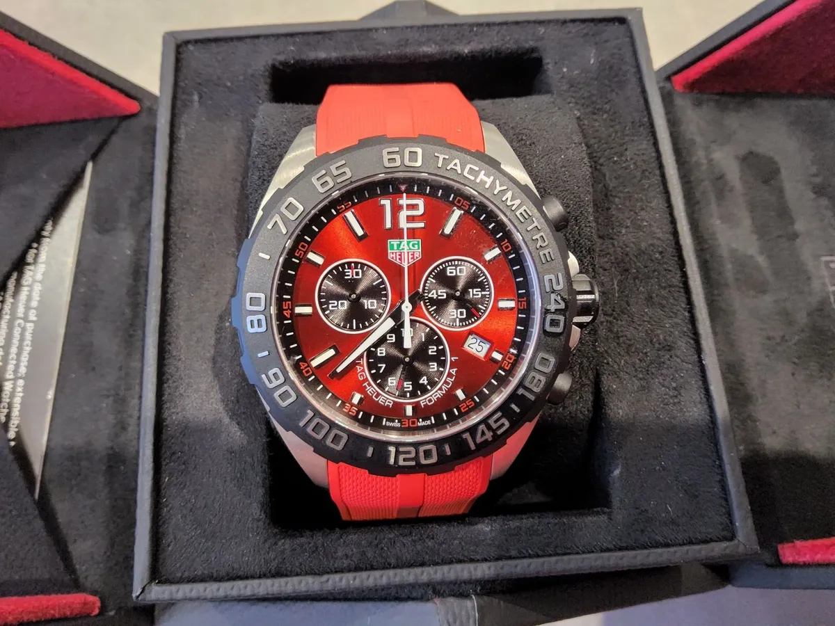 TAG Heuer F1 Red Dial 43MM - Image 1