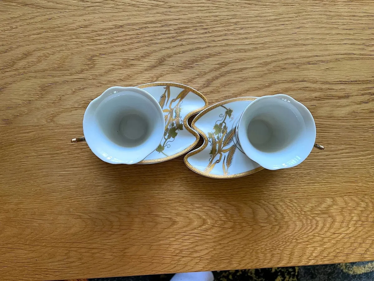 Set of 2 Glina tea cups and saucers - Image 4