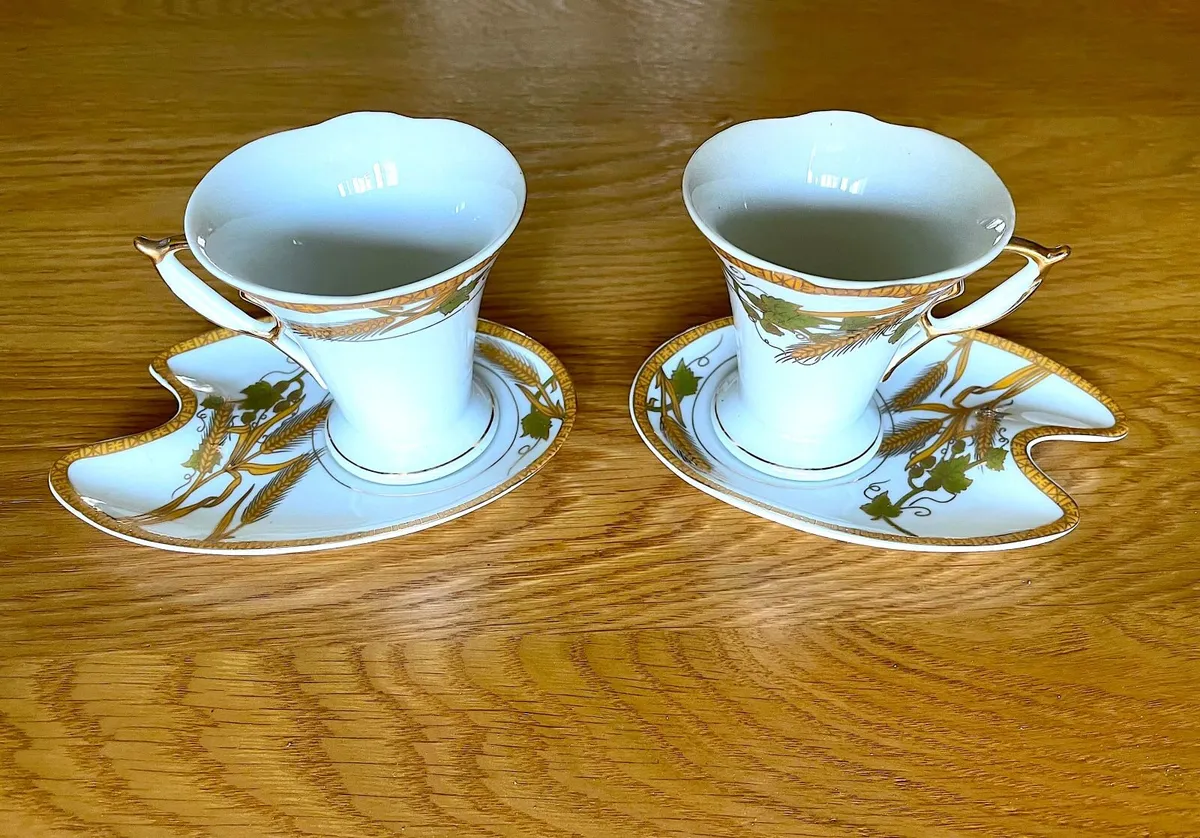Set of 2 Glina tea cups and saucers - Image 1