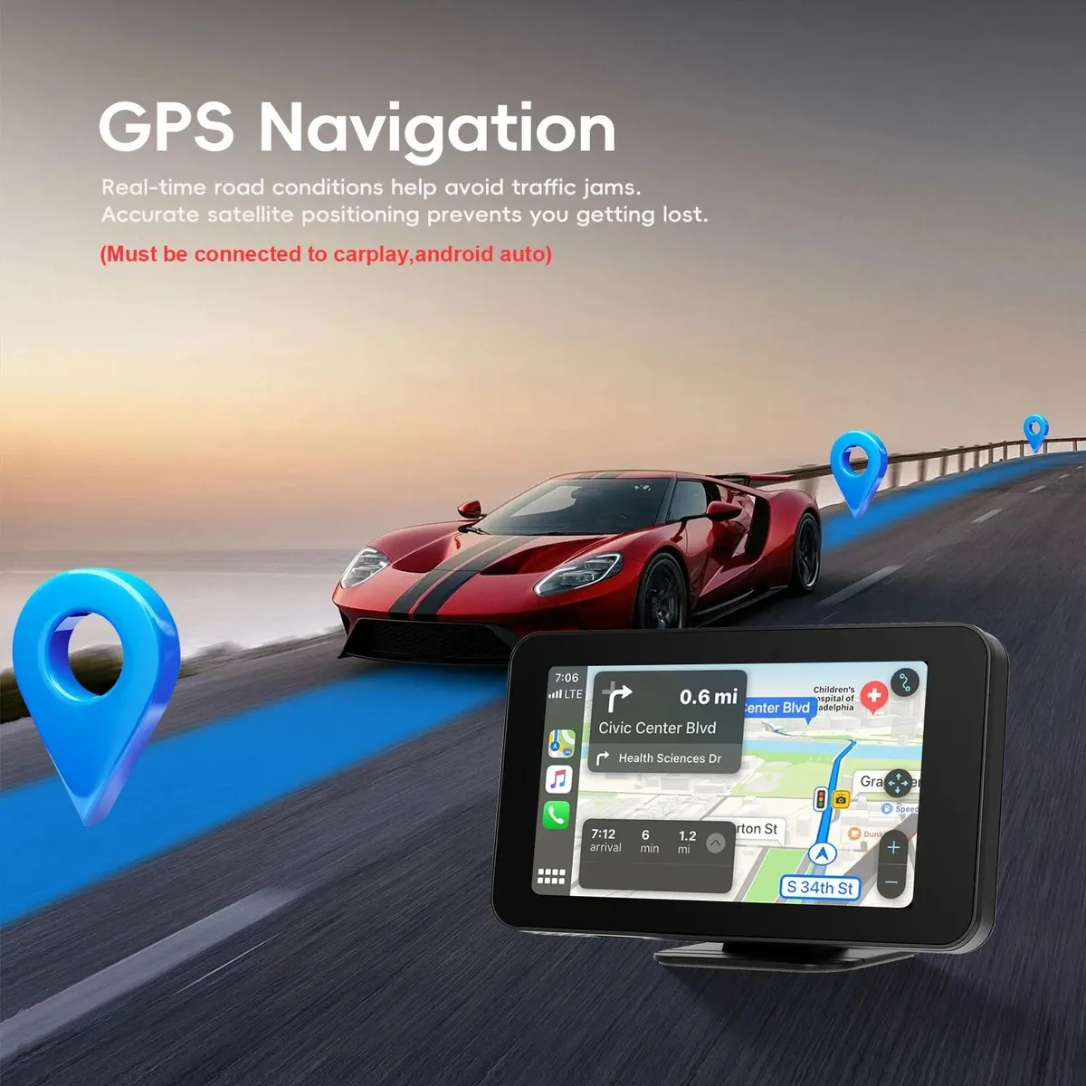 Car Monitor With Camera Carplay Android Auto Smart - Image 3