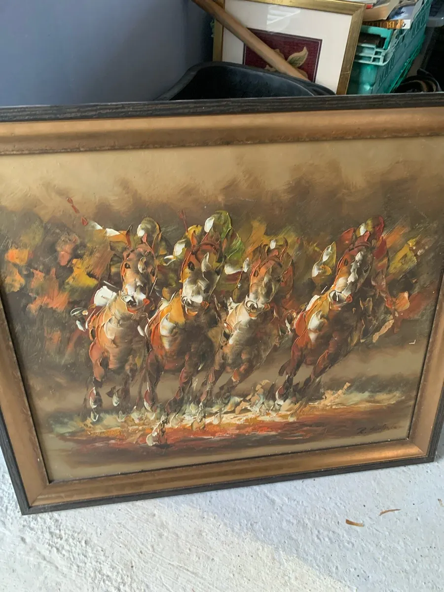Painting of the Galway races - Image 2