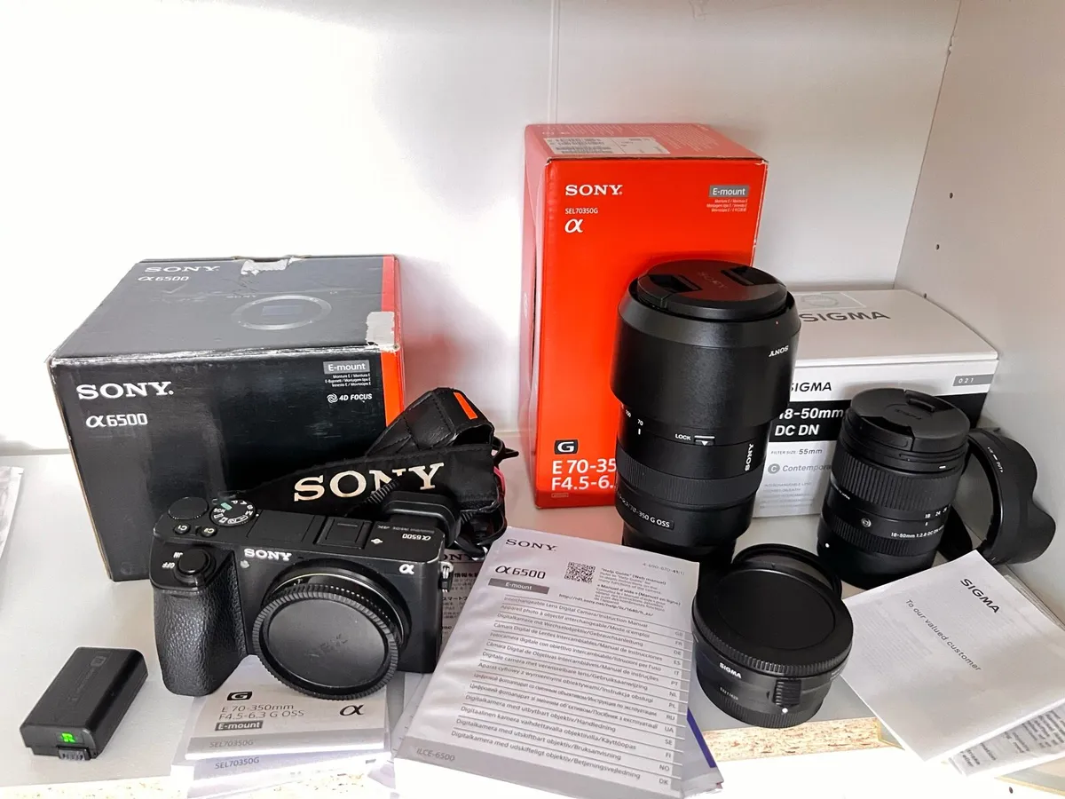 Sony a6500 full kit