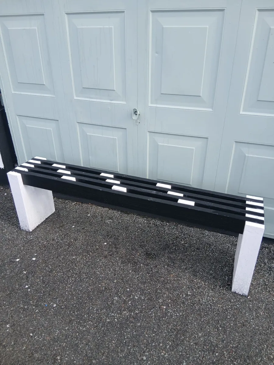 Garden timber seats - Image 3