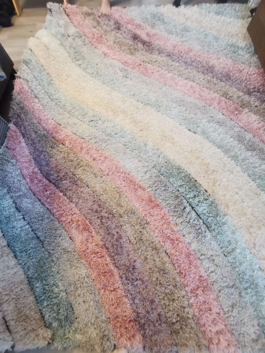 3D Shaggy Rug - Multicolour - Image 4