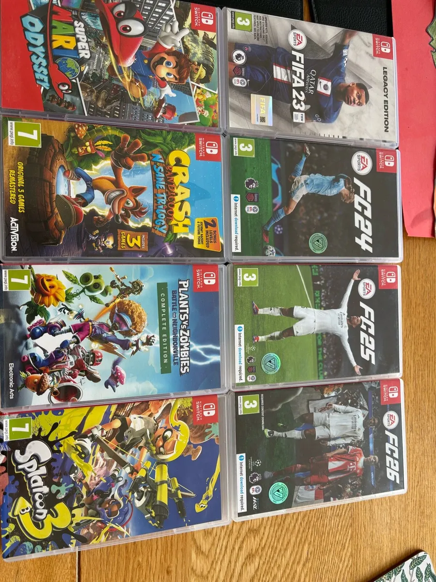 Nintendo switch games.