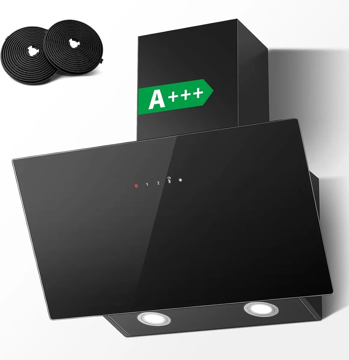 60CM Cooker Hood Wall Mounted Extractor Fan - Image 1