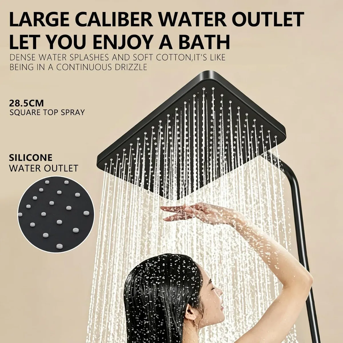 Thermostatic Shower Mixer Set Complete Rainfall - Image 4