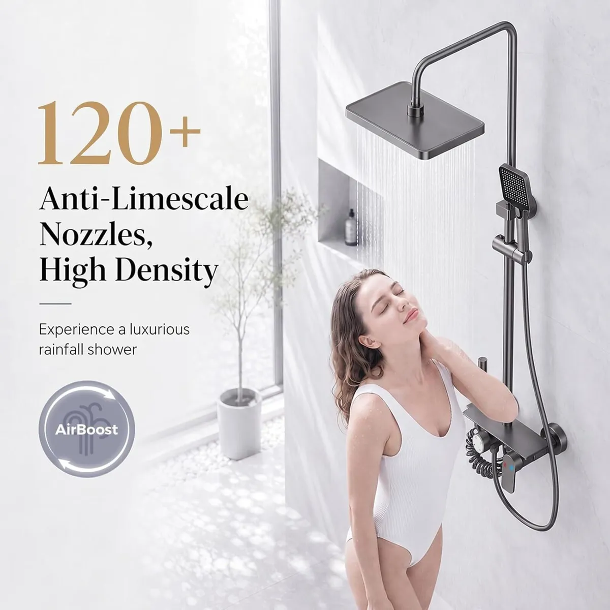 Thermostatic Shower Mixer Set with Rainfall - Image 3