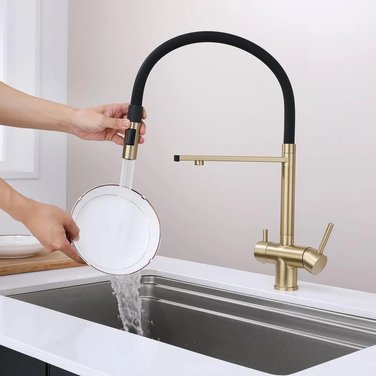 Kitchen Sink Mixer Tap with Filtered Drinking - Image 2
