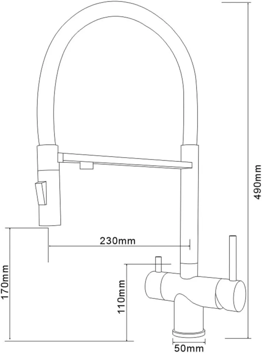 Kitchen Sink Mixer Tap with Filtered Drinking - Image 3