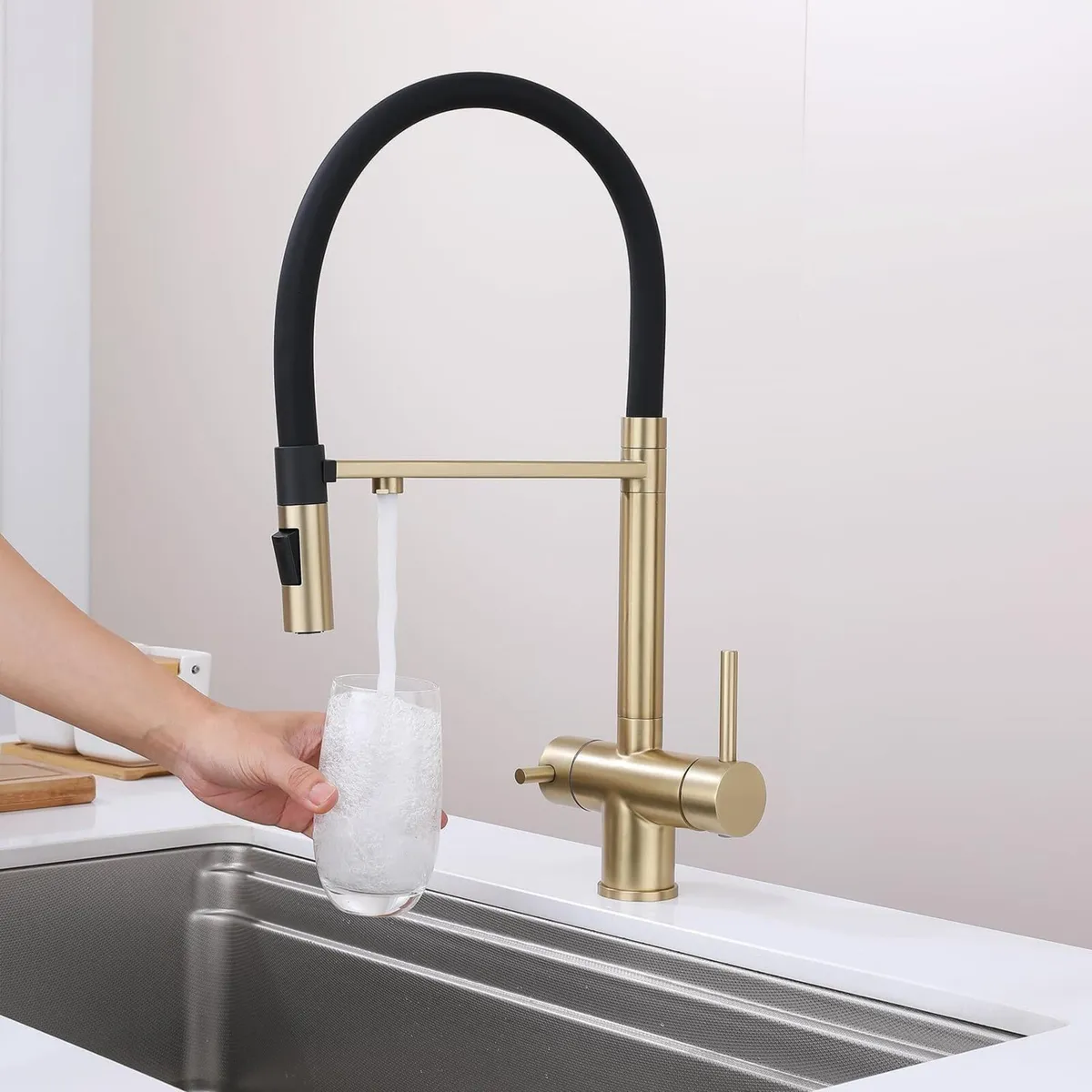 Kitchen Sink Mixer Tap with Filtered Drinking - Image 4
