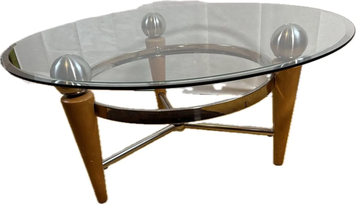 Mid Century Glass Coffee table