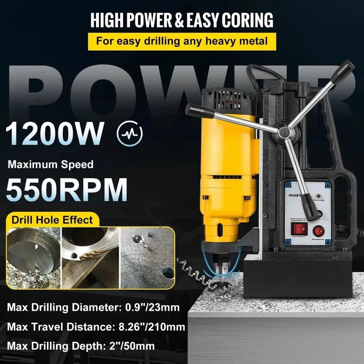 Magnetic Drill Portable Metal Drilling Machine - Image 1