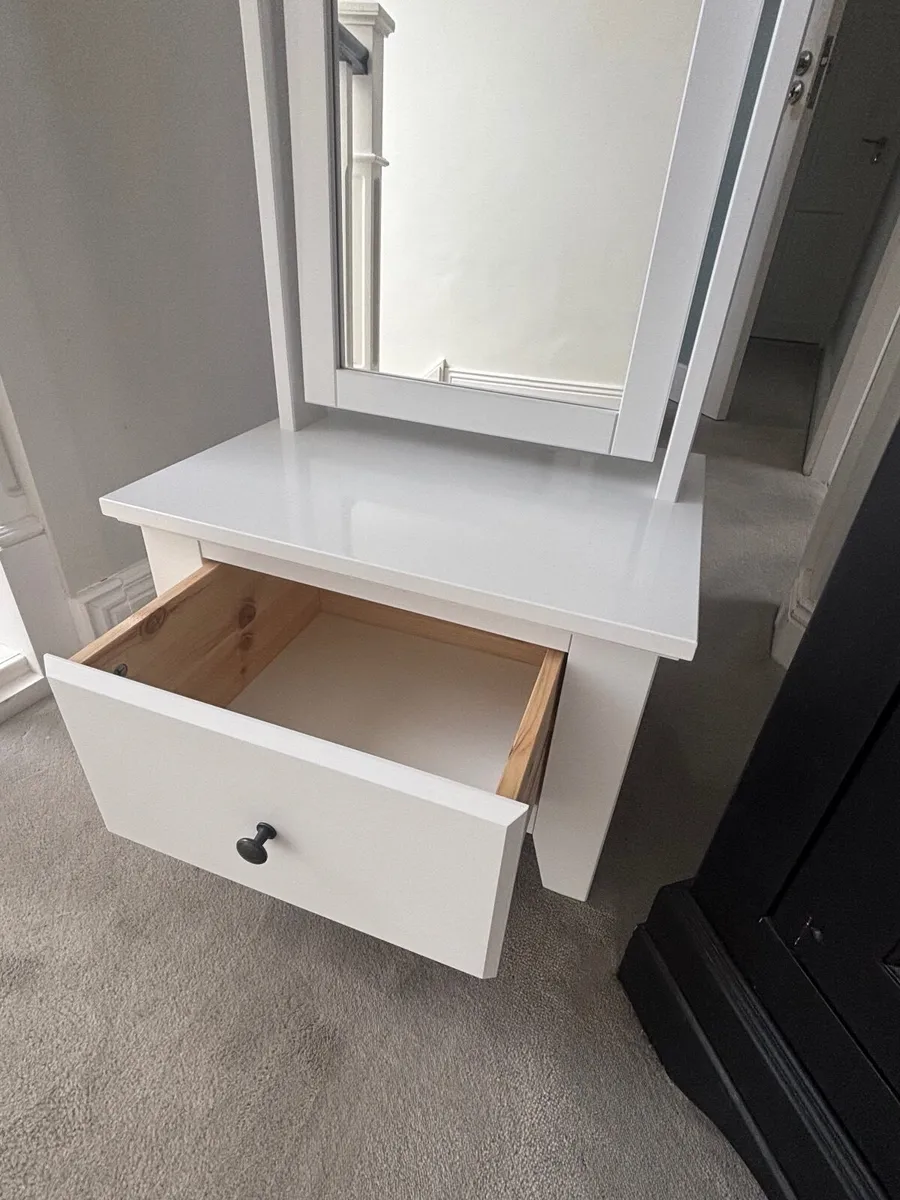 Standing Mirror with Drawer - Image 3