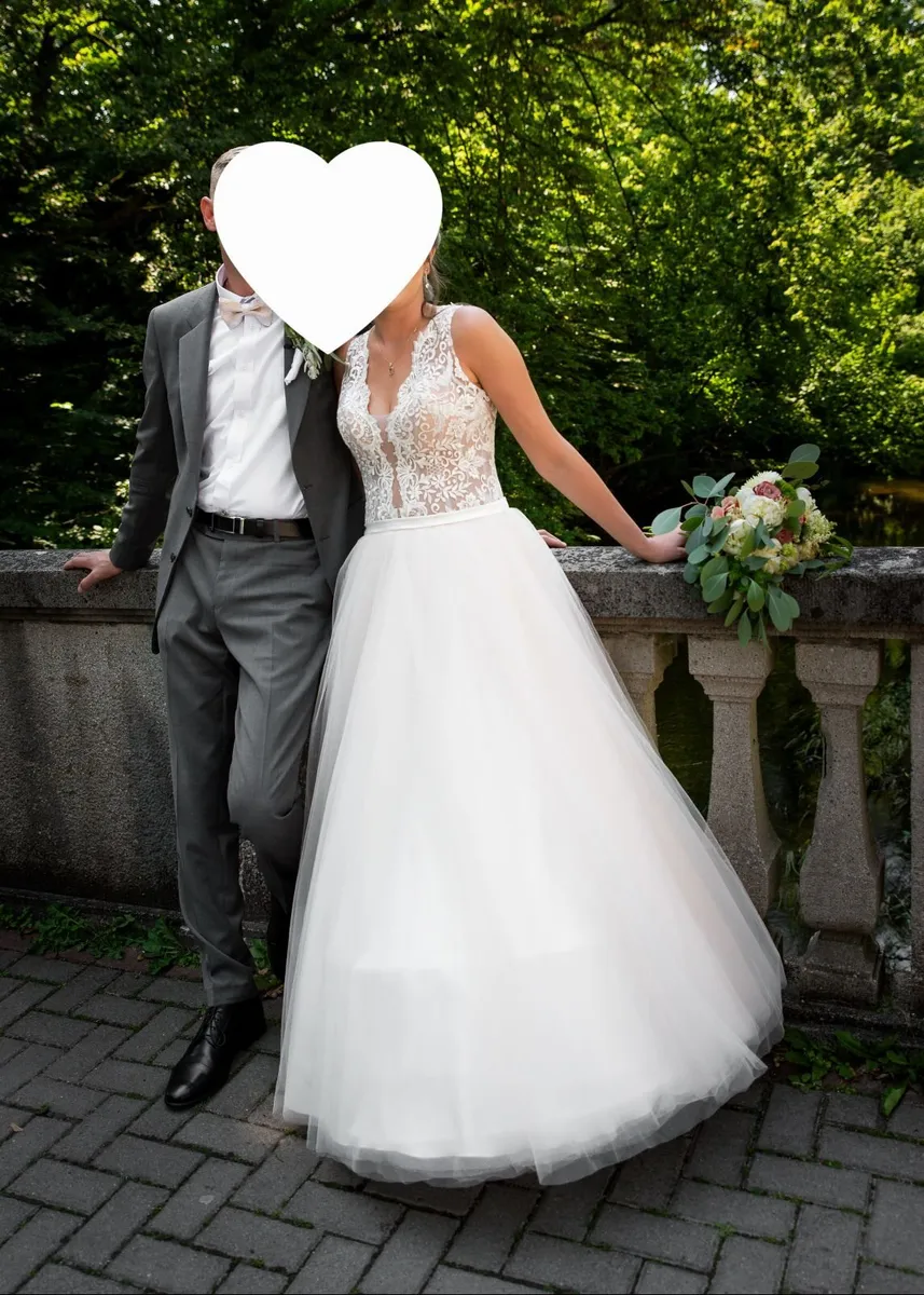 Beautiful champagne wedding dress 850€ - Image 4