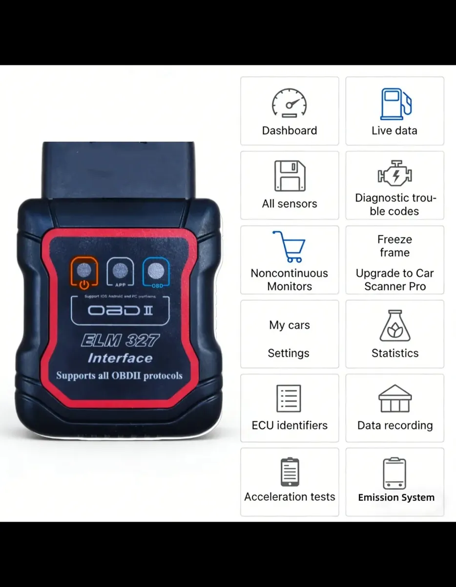 🚗 ELM 327 OBD2 Bluetooth Diagnostic Scanner - Image 2
