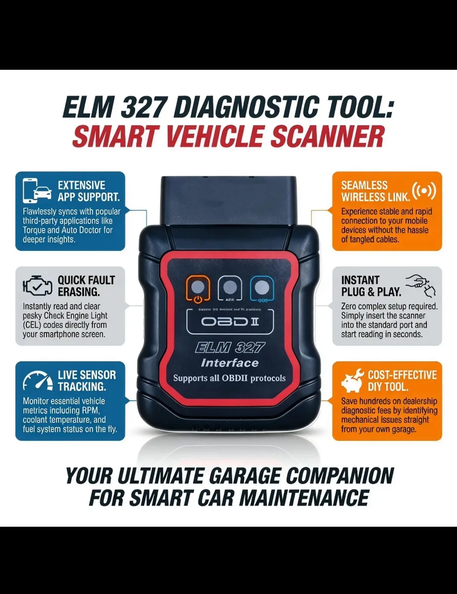 🚗 ELM 327 OBD2 Bluetooth Diagnostic Scanner - Image 4