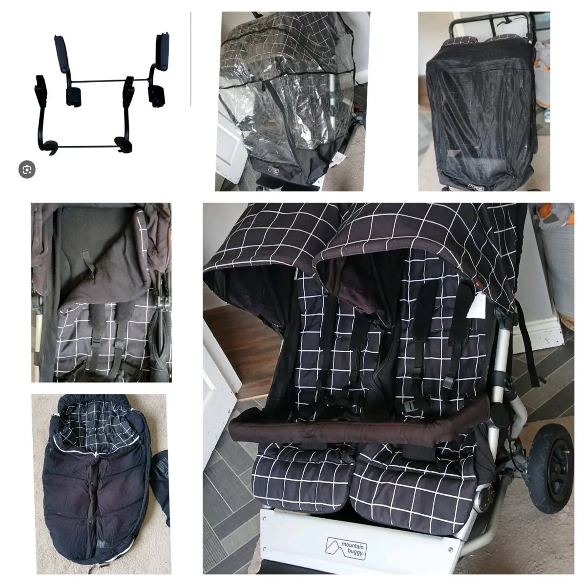 Mountain Buggy Duet with accessories - Image 1