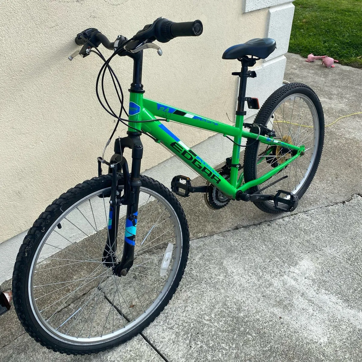 Boys Kids Edgar 24 Inch Green Mountain Bike - Image 2